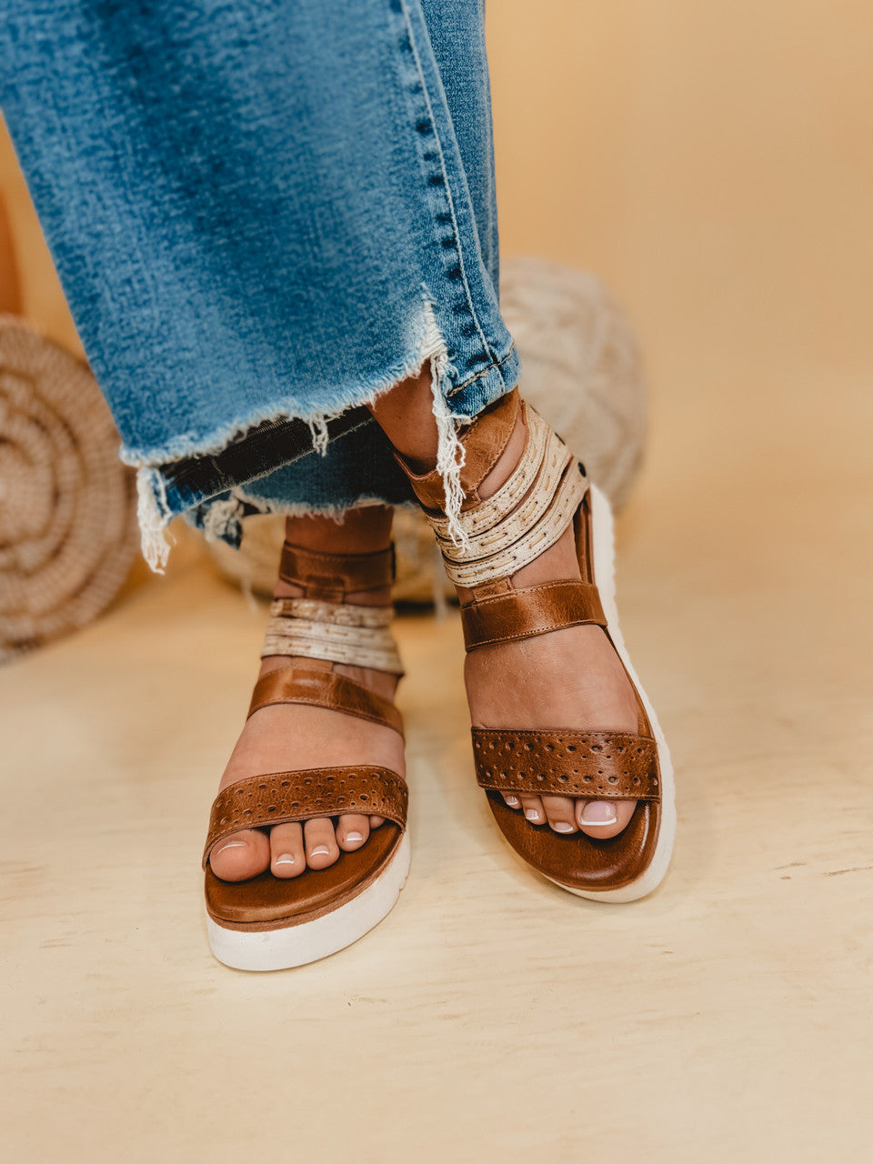 Bedstu Artemia Sandals - Tan Rustic Nectar Lux - Lace and Grace Boutique
