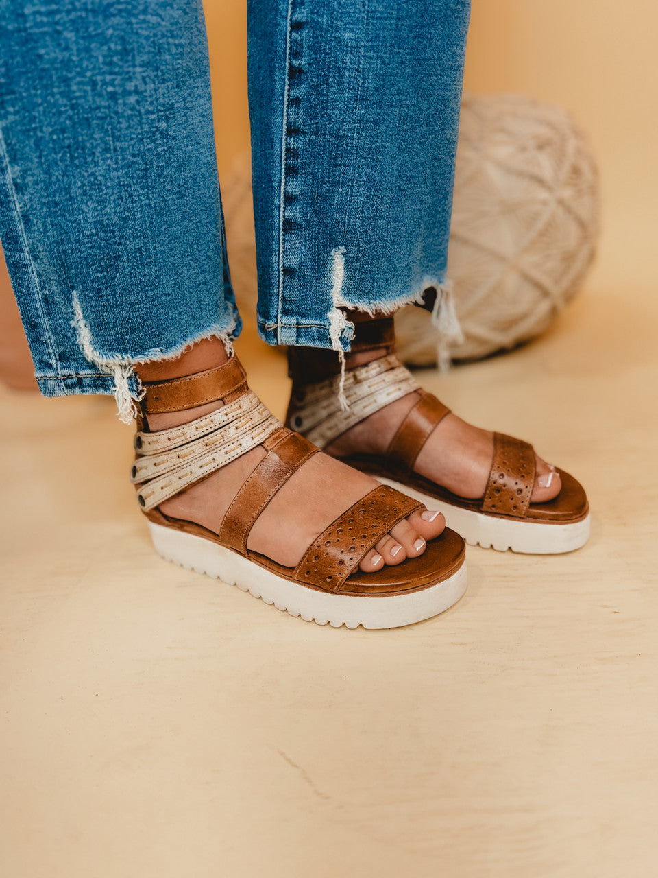 Bedstu Artemia Sandals - Tan Rustic Nectar Lux - Lace and Grace Boutique