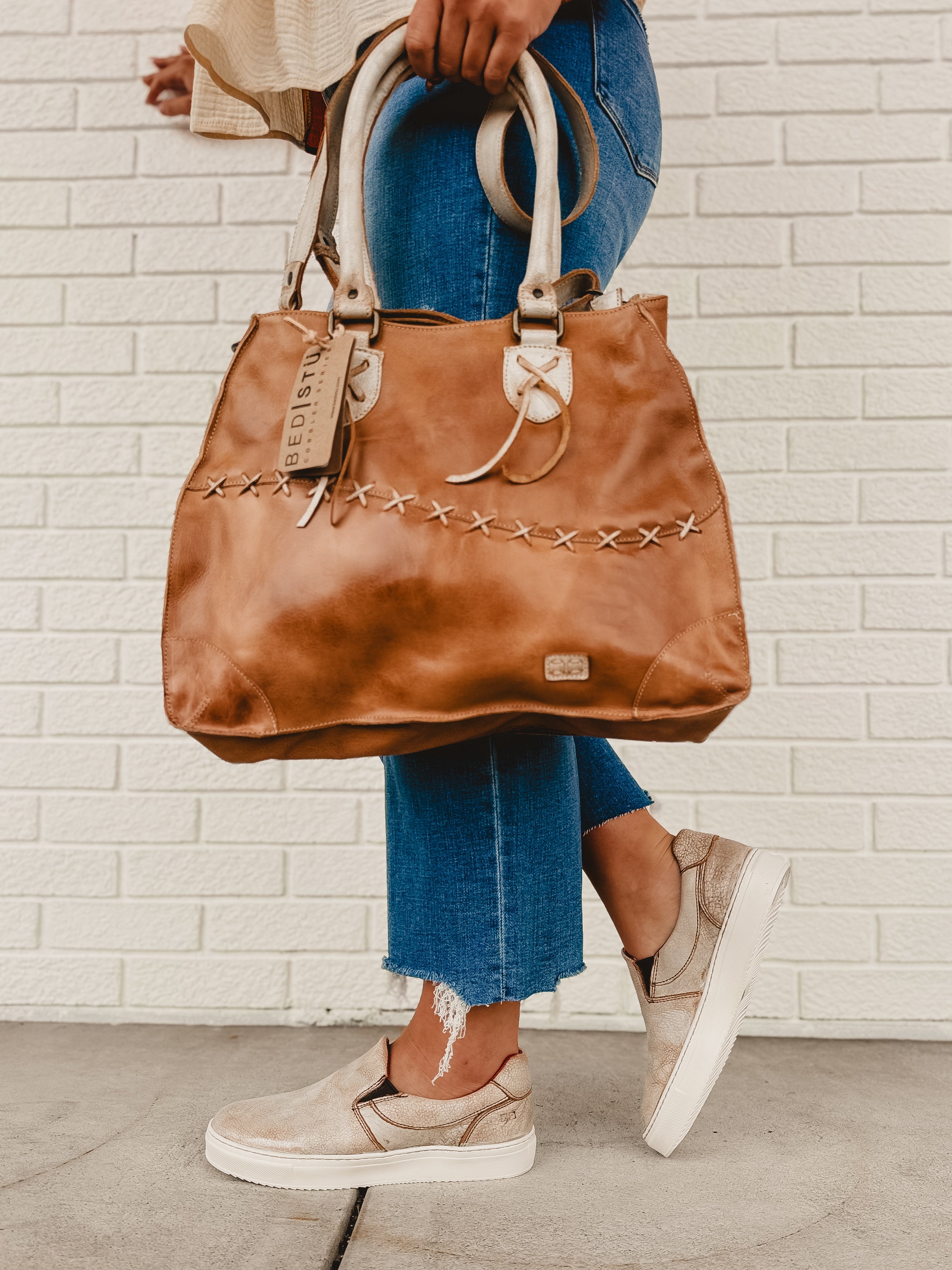 Bedstu Bruna Crossbody Bag - Tan Rustic Nectar Lux - Lace and Grace Boutique