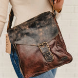 Bedstu Venice Beach Crossbody Bag - Teak Rustic Black Lux - Lace and Grace Boutique