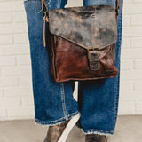 Bedstu Venice Beach Crossbody Bag - Teak Rustic Black Lux - Lace and Grace Boutique