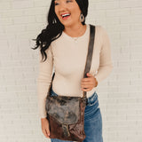 Bedstu Venice Beach Crossbody Bag - Teak Rustic Black Lux - Lace and Grace Boutique