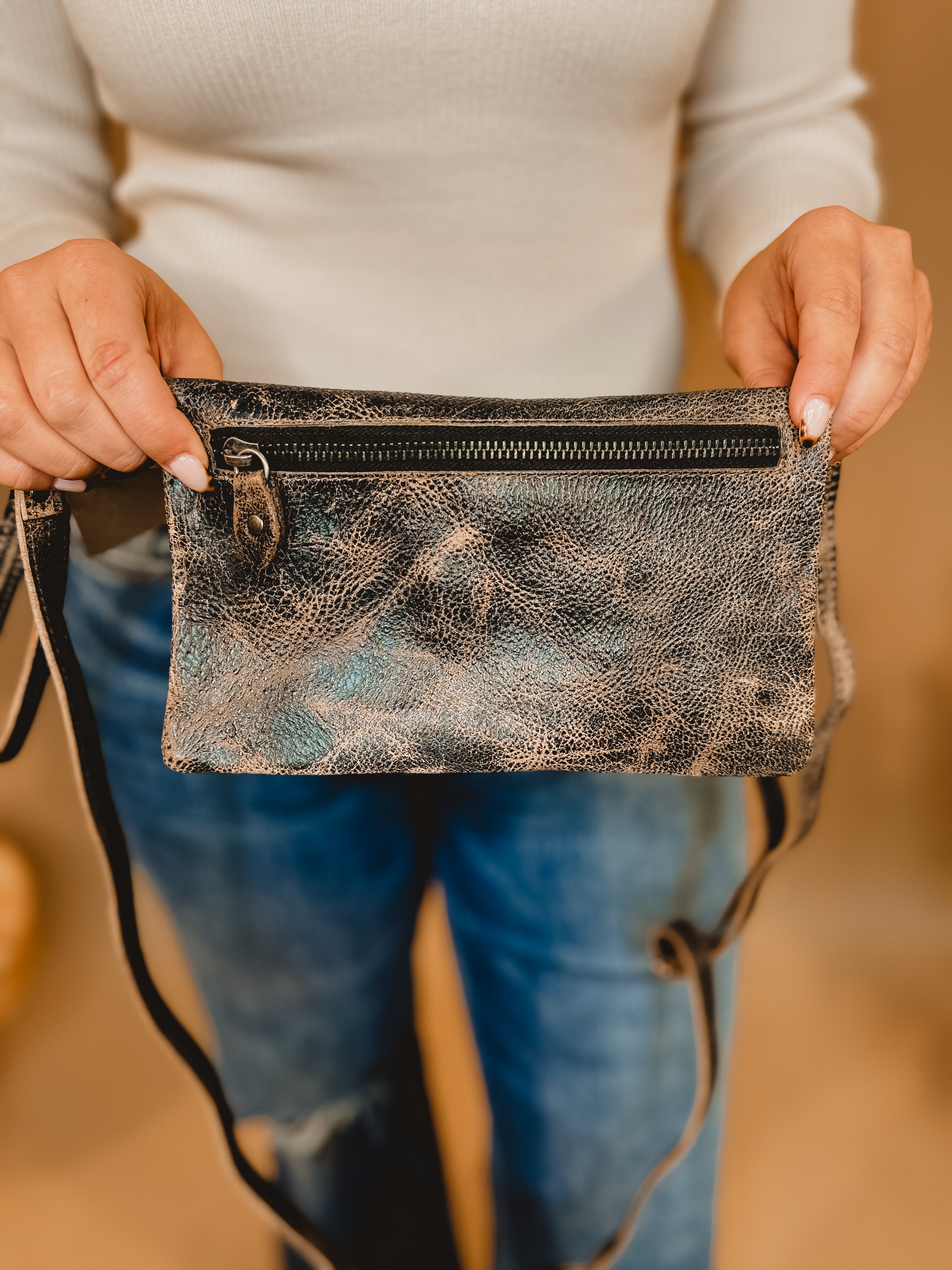 Bedstu Cadence Crossbody - Black Lux - Lace and Grace Boutique