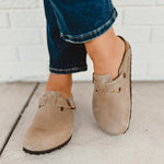 Birkenstock Boston Oiled Leather Clog - Tobacco Brown - Lace and Grace Boutique