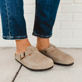 Birkenstock Boston Oiled Leather Clog - Tobacco Brown - Lace and Grace Boutique