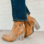 BedStu Isla Heeled Bootie - Tan Rustic White BFS - Lace and Grace Boutique