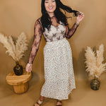 All Dressed Up Sheer Lace Top - Mocha - Lace and Grace Boutique