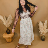 All Dressed Up Sheer Lace Top - Mocha - Lace and Grace Boutique