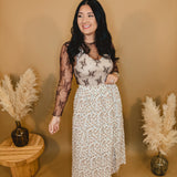 All Dressed Up Sheer Lace Top - Mocha - Lace and Grace Boutique