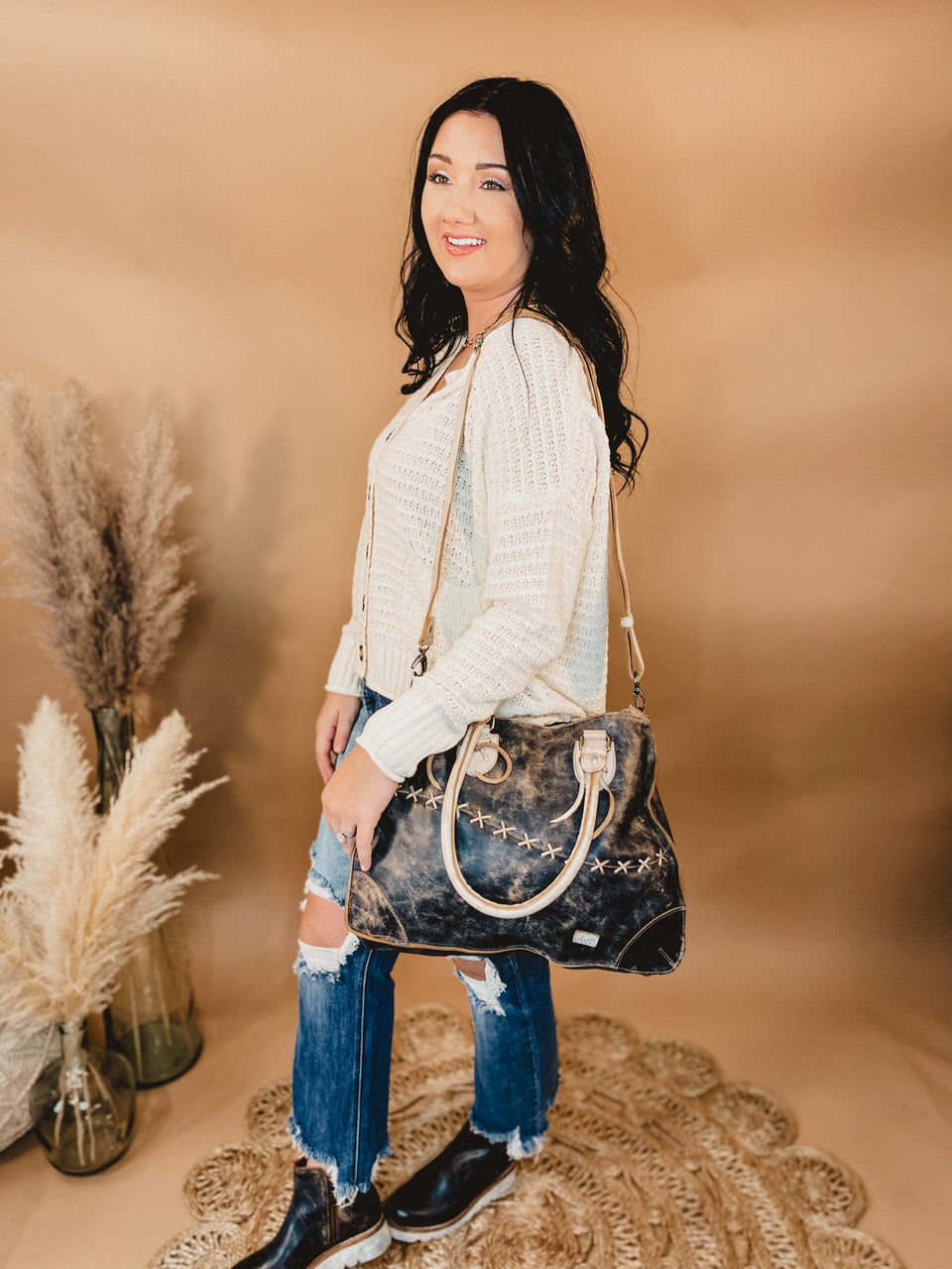 Bedstu Bruna Bag - Black Lux Nectar Lux - Lace and Grace Boutique