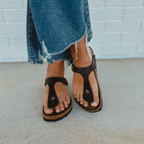 Birkenstock Gizeh Oiled Leather Sandal - Habana - Lace and Grace Boutique