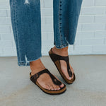 Birkenstock Gizeh Oiled Leather Sandal - Habana - Lace and Grace Boutique