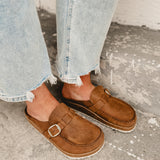 Birkenstock Buckley Oiled Leather Clogs - Cognac - Lace and Grace Boutique