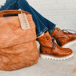 Bedstu Elisha II Platform Boot - Cognac Rustic - Lace and Grace Boutique