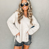 Ribbed Crewneck Sweater