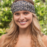 Boho Bandeau by Natural Life - Black Cream Floral - Lace and Grace Boutique