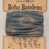 Boho Bandeau by Natural Life - Sage Gold Medallion - Lace and Grace Boutique