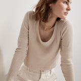 Waffle Long-Sleeve Supercropped Tee